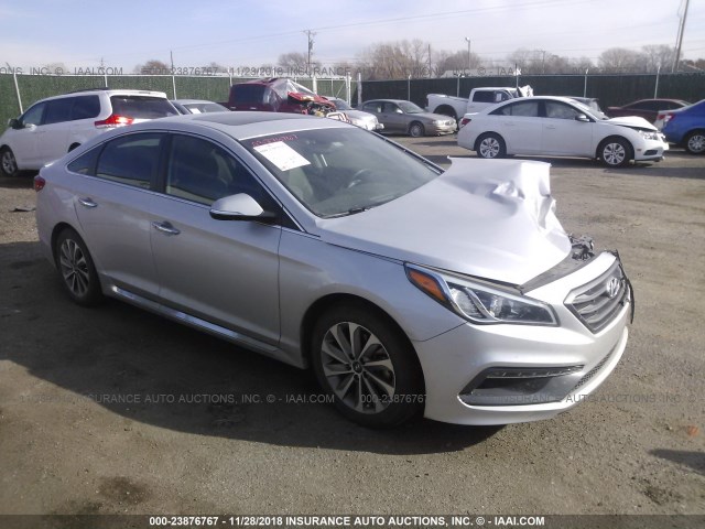 5NPE34AF7GH420696 - 2016 HYUNDAI SONATA SPORT/LIMITED SILVER photo 1