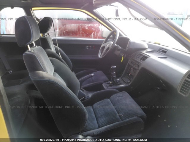 JHMBA4133KC013489 - 1989 HONDA PRELUDE 2.0SI/2.0S YELLOW photo 5