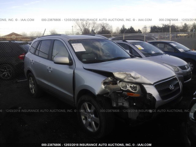 5NMSH73E78H197195 - 2008 HYUNDAI SANTA FE SE/LIMITED SILVER photo 1