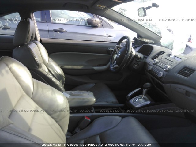 2HGFG12998H534565 - 2008 HONDA CIVIC EXL SILVER photo 5