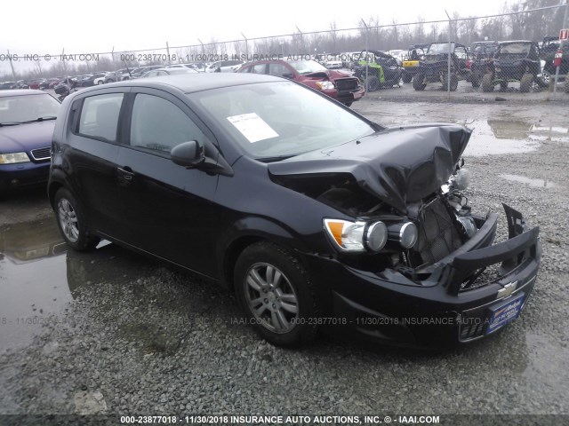1G1JA6SH9C4156504 - 2012 CHEVROLET SONIC LS 黑色 照片 1