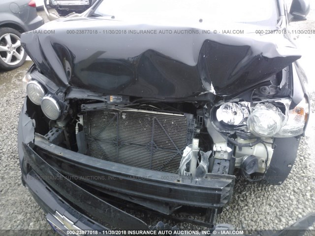 1G1JA6SH9C4156504 - 2012 CHEVROLET SONIC LS 黑色 照片 10