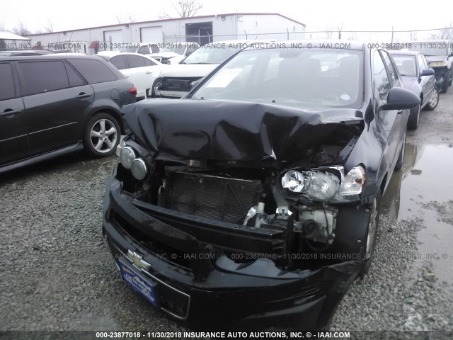 1G1JA6SH9C4156504 - 2012 CHEVROLET SONIC LS 黑色 照片 6