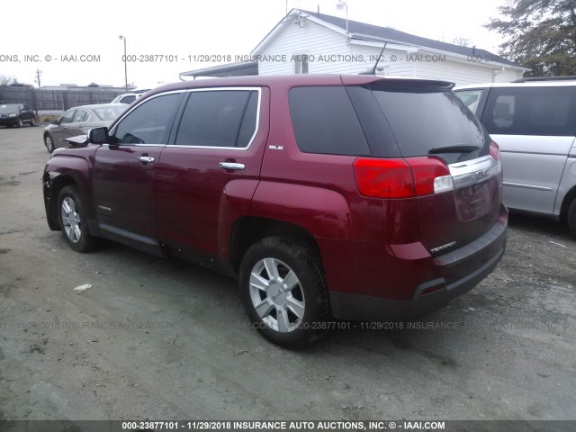 2GKALMEK8D6277560 - 2013 GMC TERRAIN SLE RED photo 3