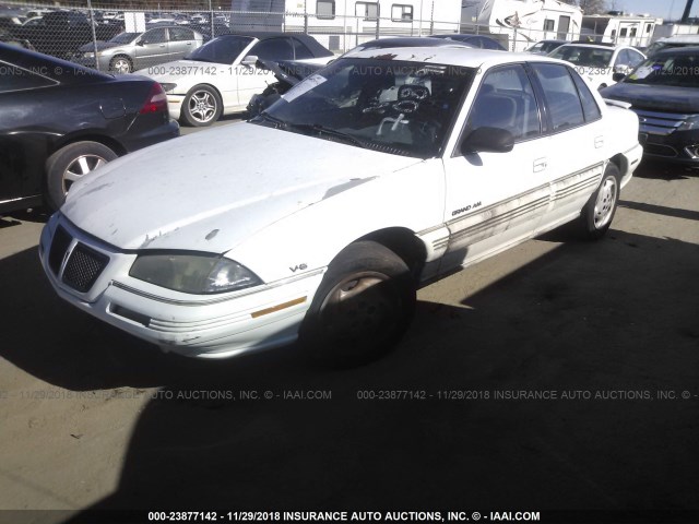 1G2NE55M8SC708891 - 1995 PONTIAC GRAND AM SE WHITE photo 2