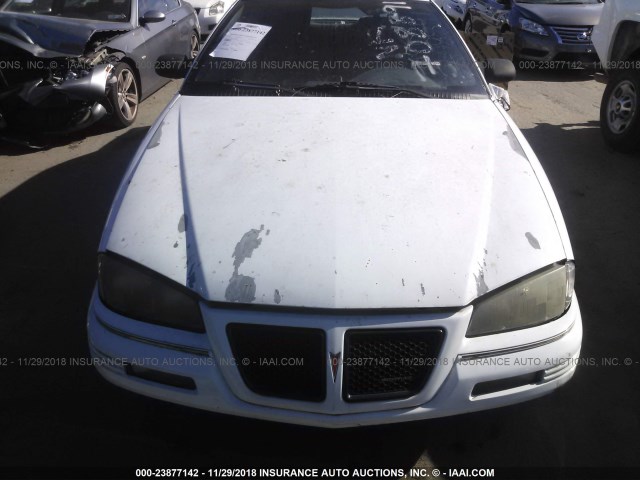 1G2NE55M8SC708891 - 1995 PONTIAC GRAND AM SE WHITE photo 6