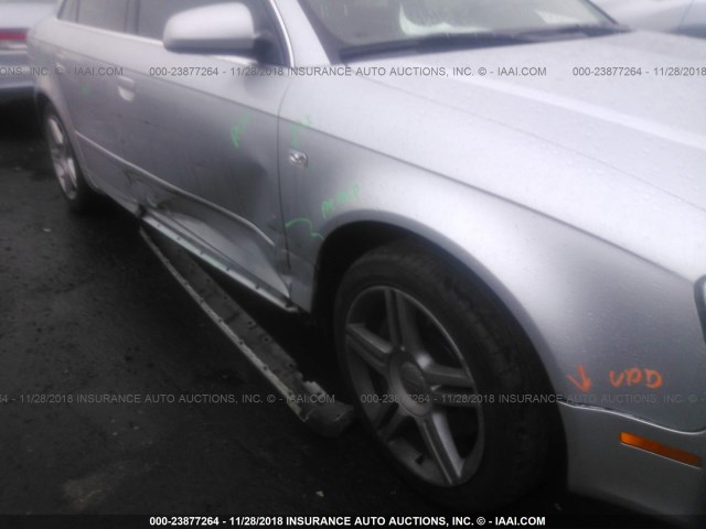 WAUDF78E27A178602 - 2007 AUDI A4 2.0T QUATTRO SILVER photo 6