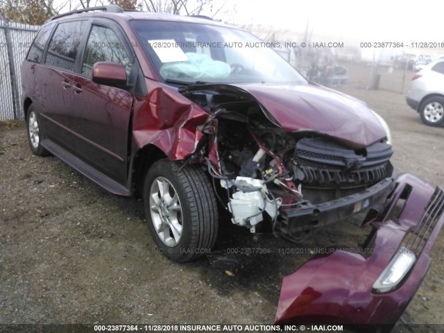 5TDZA22C25S275140 - 2005 TOYOTA SIENNA XLE/XLE LIMITED RED photo 1