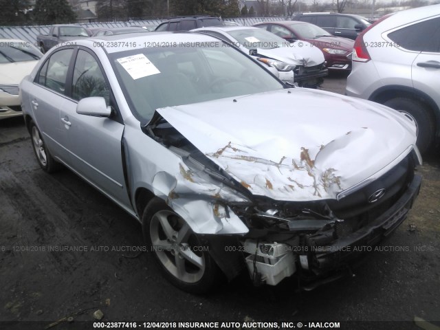 5NPEU46F66H109345 - 2006 HYUNDAI SONATA GLS/LX SILVER photo 1