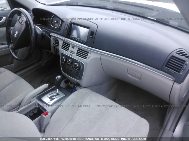 5NPEU46F66H109345 - 2006 HYUNDAI SONATA GLS/LX SILVER photo 5