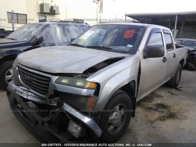 1GTCS136968182272 - 2006 GMC CANYON SILVER photo 2