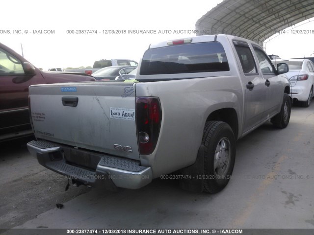 1GTCS136968182272 - 2006 GMC CANYON SILVER photo 4