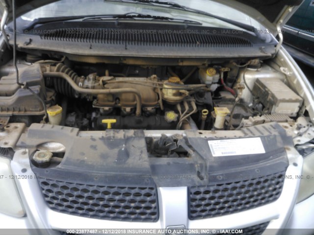 1B4GP25382B632211 - 2002 DODGE CARAVAN SE SILVER photo 10