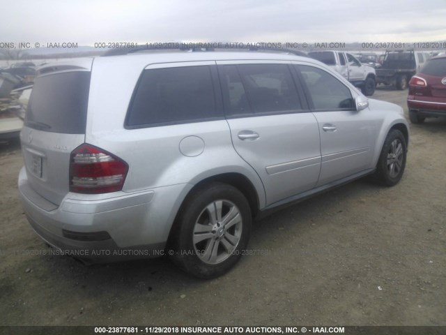 4JGBF22E38A437052 - 2008 MERCEDES-BENZ GL 320 CDI SILVER photo 4