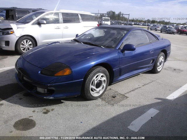 JB3BM64JXPY038710 - 1993 DODGE STEALTH R/T BLUE photo 2