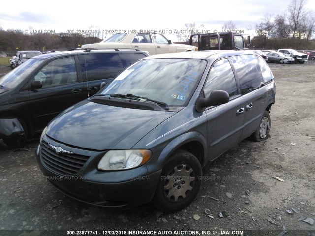 1C4GP45R04B504812 - 2004 CHRYSLER TOWN & COUNTRY  GREEN photo 2