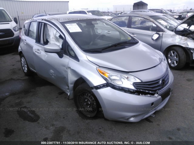 3N1CE2CP3FL421485 - 2015 NISSAN VERSA NOTE S/S PLUS/SV/SL/SR SILVER photo 1
