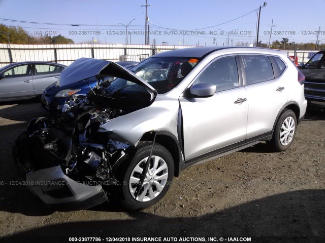 JN8AT2MT7JW461453 - 2018 NISSAN ROGUE S/SL/SV SILVER photo 2