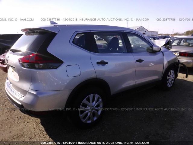 JN8AT2MT7JW461453 - 2018 NISSAN ROGUE S/SL/SV SILVER photo 4