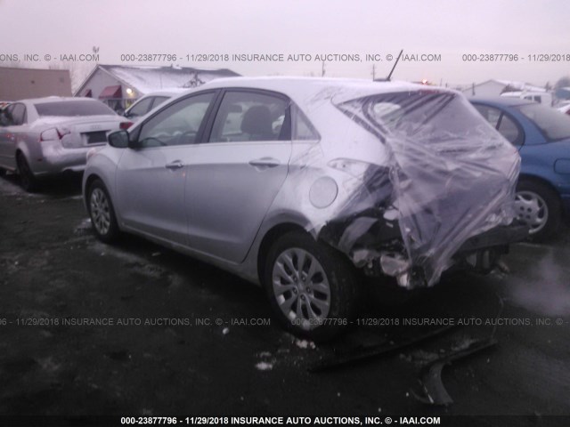 KMHD35LH0GU289175 - 2016 HYUNDAI ELANTRA GT SILVER photo 3