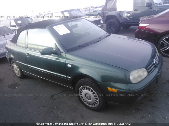 3VWCC21V02M800367 - 2002 VOLKSWAGEN CABRIO GLS GREEN photo 1