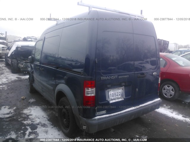 NM0LS7AN9AT009285 - 2010 FORD TRANSIT CONNECT XL BLUE photo 3