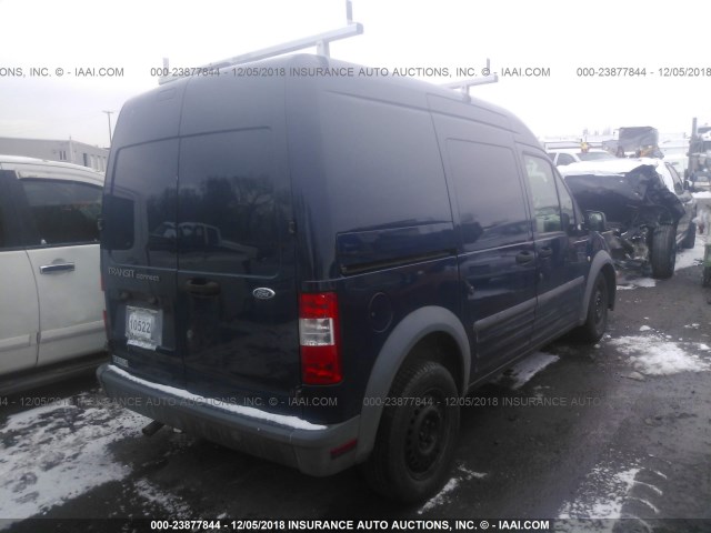 NM0LS7AN9AT009285 - 2010 FORD TRANSIT CONNECT XL BLUE photo 4