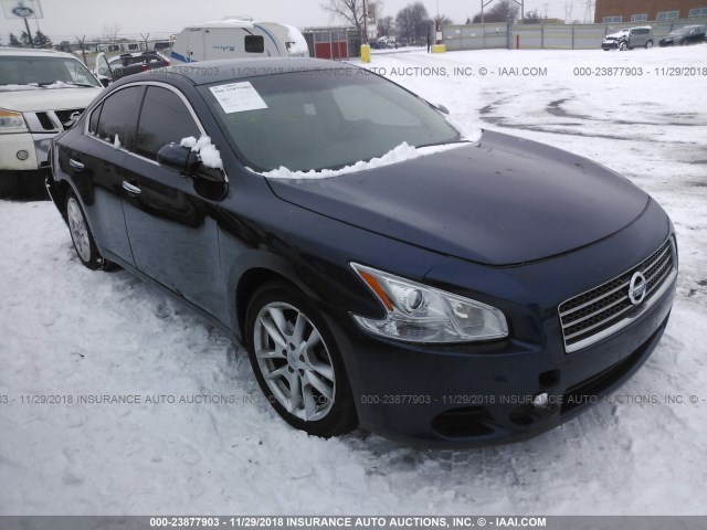 1N4AA5AP8BC821929 - 2011 NISSAN MAXIMA S/SV Dark Blue photo 1