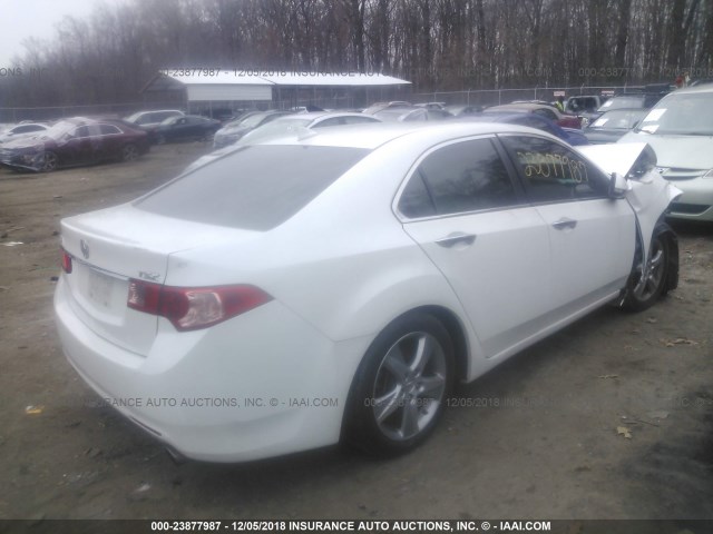 JH4CU2F67CC015198 - 2012 ACURA TSX TECH WHITE photo 4