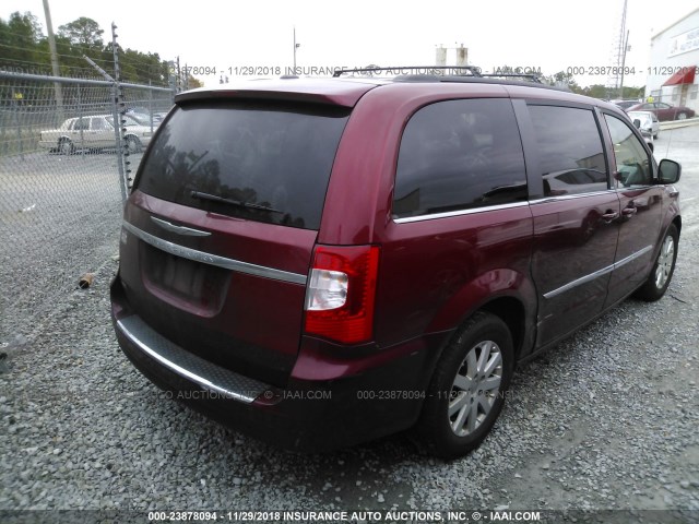 2C4RC1BG5ER211433 - 2014 CHRYSLER TOWN & COUNTRY TOURING RED photo 4