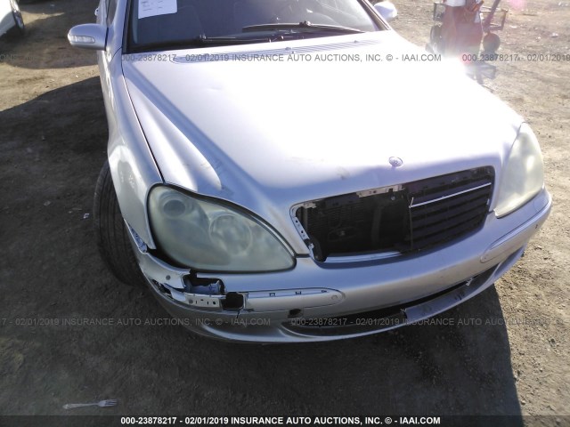 WDBNG84J13A335347 - 2003 MERCEDES-BENZ S 500 4MATIC SILVER photo 6