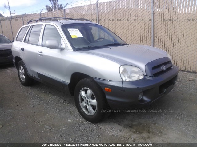 KM8SC73E45U900430 - 2005 HYUNDAI SANTA FE GLS/LX SILVER photo 1