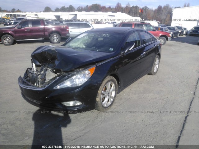 5NPEC4AC9CH376555 - 2012 HYUNDAI SONATA SE/LIMITED BLACK photo 2