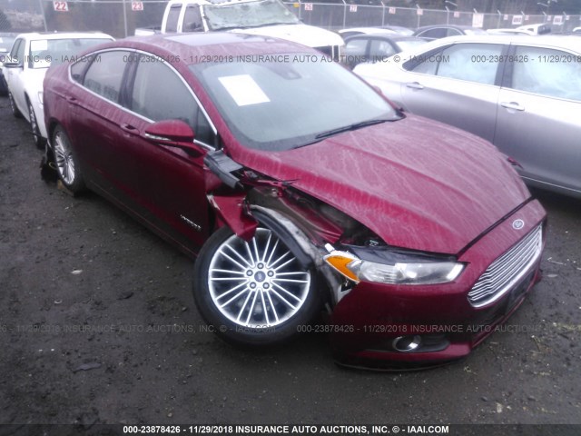 3FA6P0LU0DR386869 - 2013 FORD FUSION SE HYBRID RED photo 1