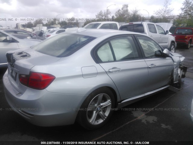 WBA3B1C52EP679110 - 2014 BMW 320 I SILVER photo 4