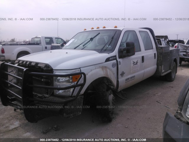 1FD0W4HT5DEA48621 - 2013 FORD F450 SUPER DUTY WHITE photo 2