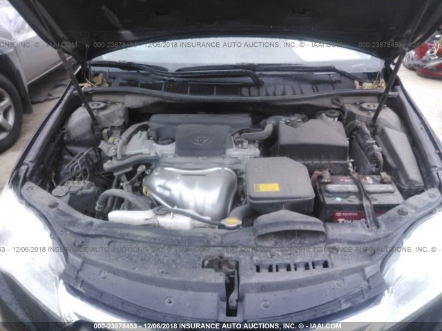 4T1BF1FK0FU042865 - 2015 TOYOTA CAMRY LE/XLE/SE/XSE BLACK photo 10