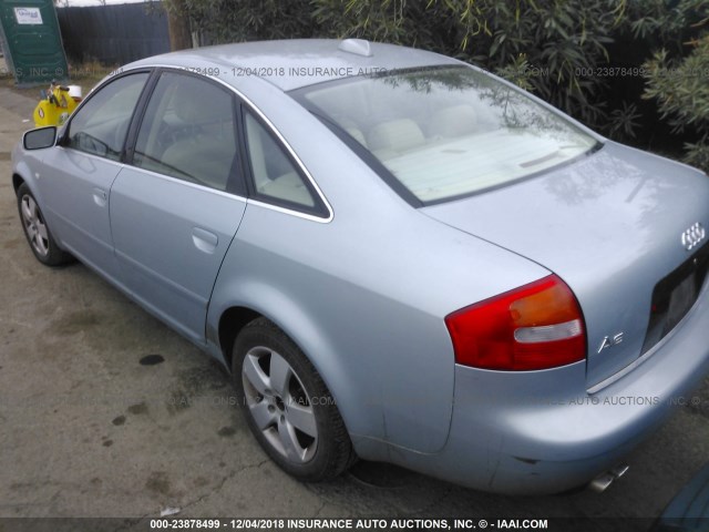 WAUJT64B34N046132 - 2004 AUDI A6 3 Light Blue photo 3