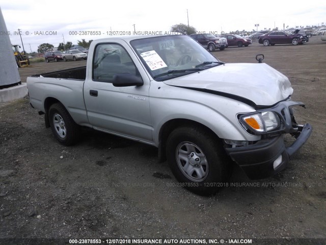 5TENL42N14Z393235 - 2004 TOYOTA TACOMA SILVER photo 1