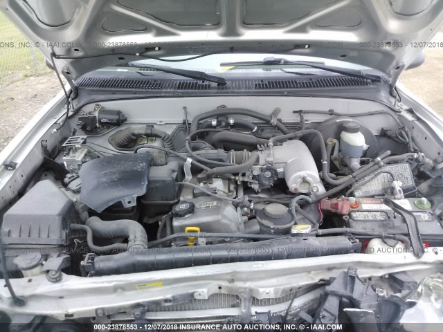 5TENL42N14Z393235 - 2004 TOYOTA TACOMA SILVER photo 10