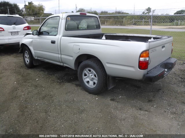 5TENL42N14Z393235 - 2004 TOYOTA TACOMA SILVER photo 3