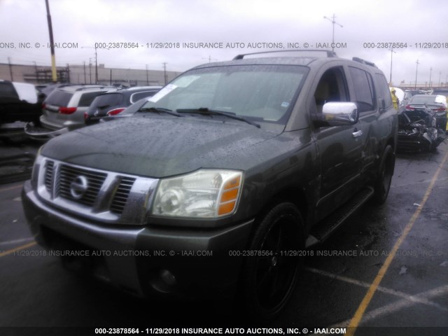 5N1AA08A84N729592 - 2004 NISSAN ARMADA SE/LE GREEN photo 2