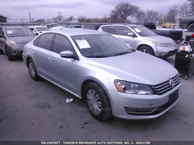 1VWAS7A39FC062677 - 2015 VOLKSWAGEN PASSAT S SILVER photo 1