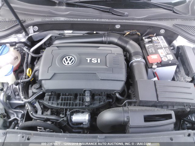 1VWAS7A39FC062677 - 2015 VOLKSWAGEN PASSAT S SILVER photo 10