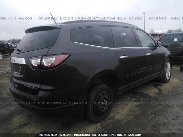 1GNKVGKD7FJ243477 - 2015 CHEVROLET TRAVERSE LT PURPLE photo 4