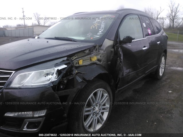 1GNKVGKD7FJ243477 - 2015 CHEVROLET TRAVERSE LT PURPLE photo 6