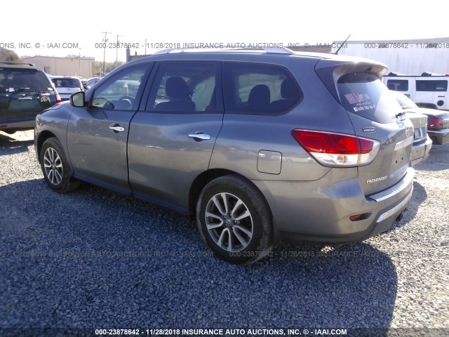 5N1AR2MM6GC633366 - 2016 NISSAN PATHFINDER S/SV/SL/PLATINUM GRAY photo 3