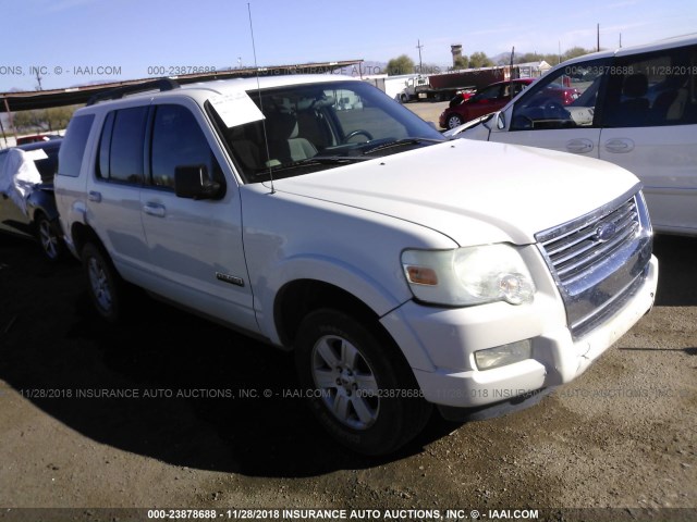 1FMEU63E38UB22730 - 2008 FORD EXPLORER XLT WHITE photo 1