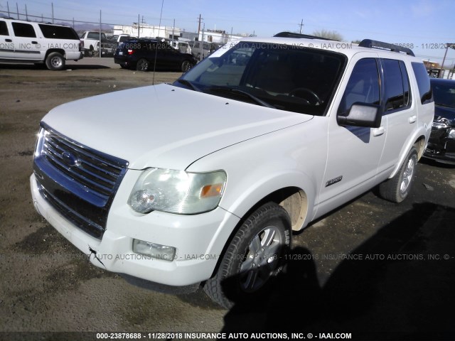 1FMEU63E38UB22730 - 2008 FORD EXPLORER XLT WHITE photo 2