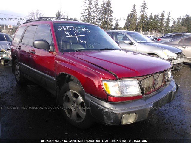 JF1SF6553WH773365 - 1998 SUBARU FORESTER S RED photo 1